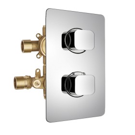 Single Lever Concealed Thermostatic Divertor, Two Outlets